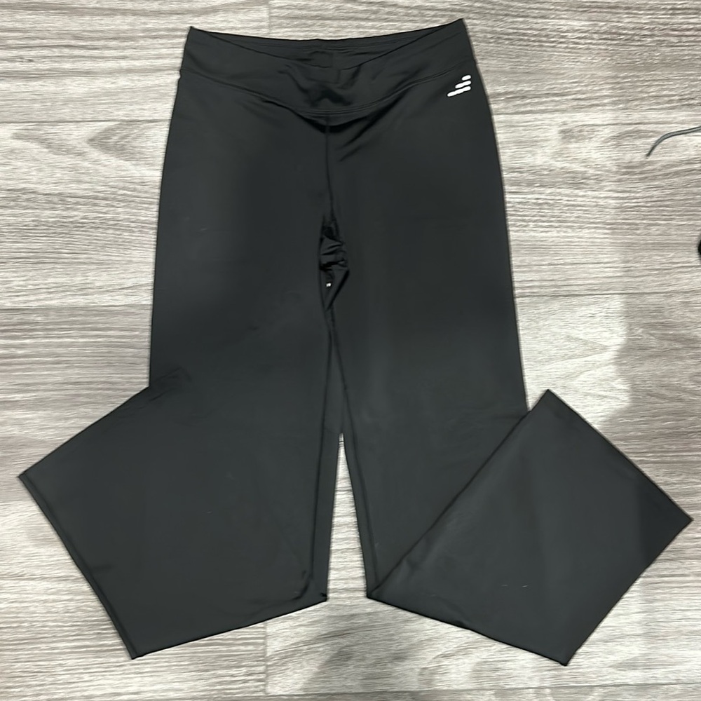 BCG Black Workout Yoga Straight Leg Stretchy Pants Sz M
